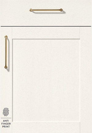 Front 613 - Alb textura de lemn laminat lacuit